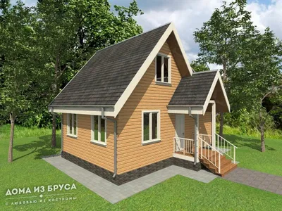 Проект дома из бруса ДБ-78 9х8 — фото 2